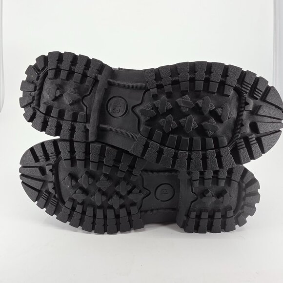 Kenneth Cole Reaction Kids Combat Boots Size 13C Black Suede High Winter Hiking - Picture 8 of 9